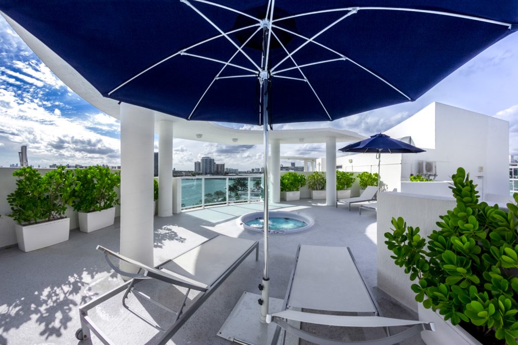 Baylights Penthouse Rooftop Miami Beach Florida