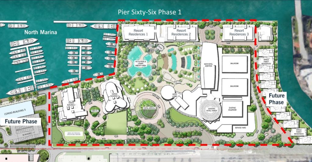 Fort Lauderdale’s Pier Sixty-Six Residences Site Plan