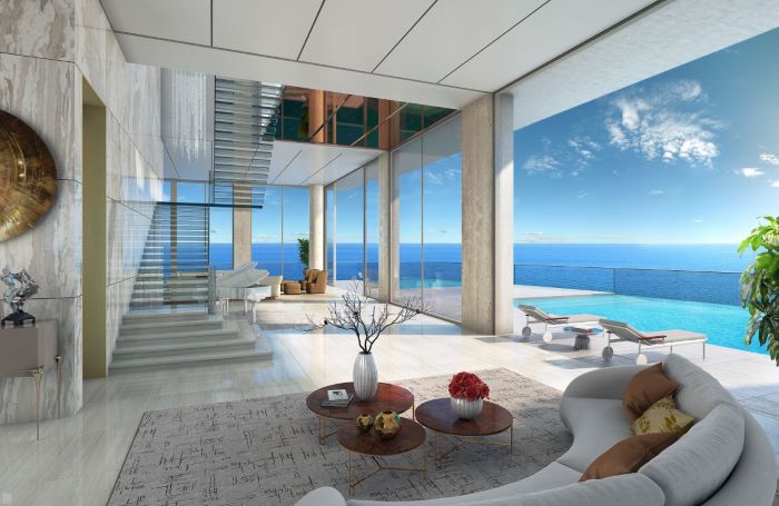 Estates at Acqualina Casa Di Oceana Living Room