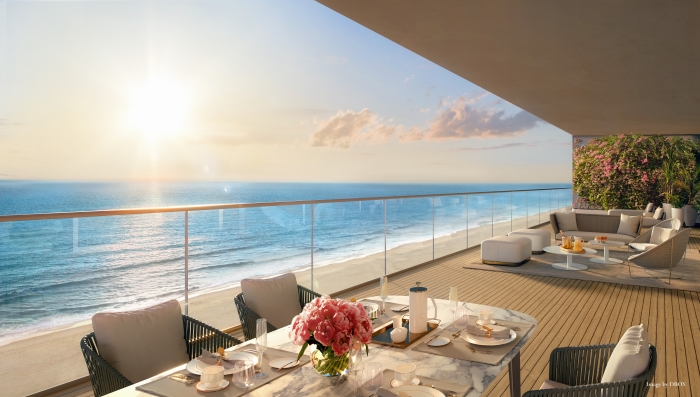 Terrace Views at St Regis SUnny Isles Beach