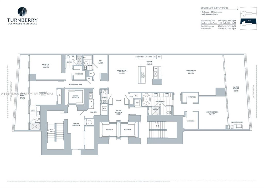 03-Line Floor Plan Turnberry Ocean Club