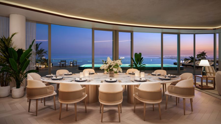 Cipriani Penthouse 1 Dining Contemporaneo