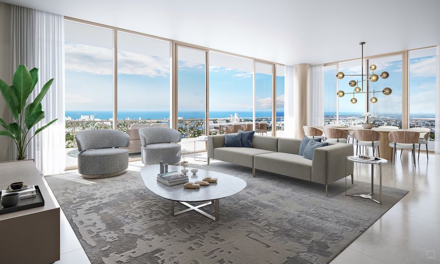 Andare Residences Fort Lauderdale Living-04