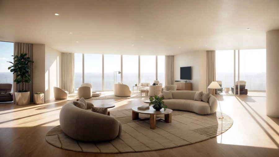 Rivage Bal Harbour Penthouse Living