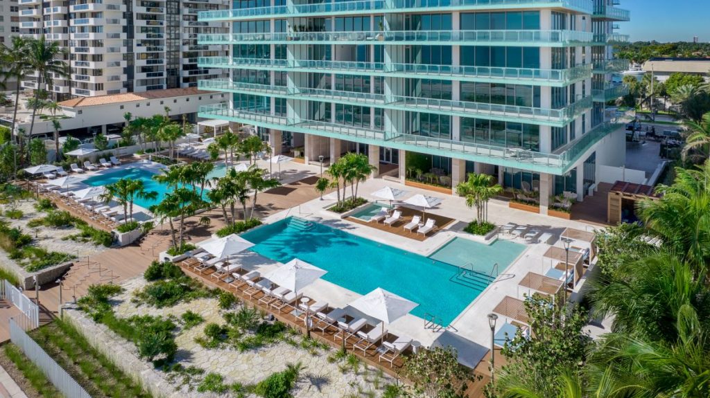 Miami Beach luxury condo oceanfront aerial