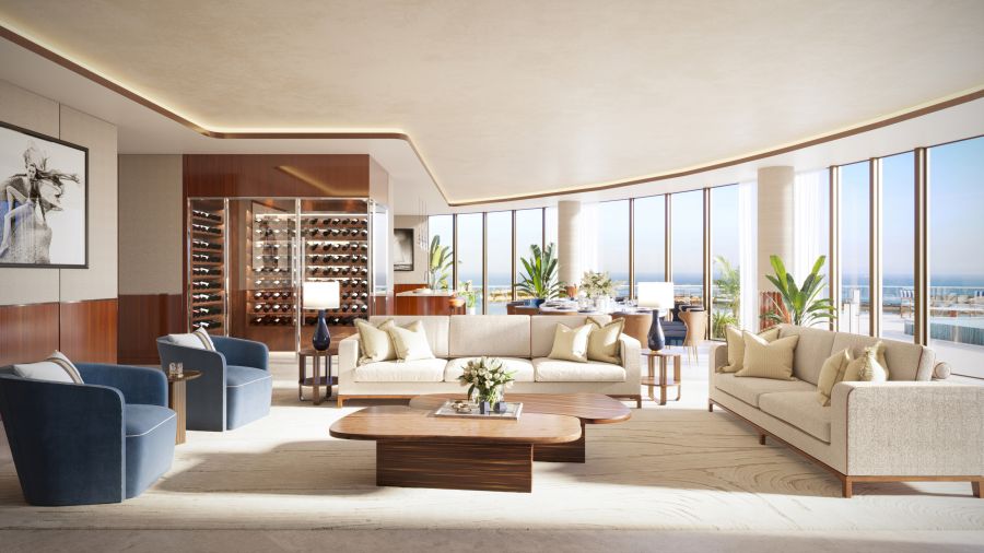 Cipriani Residences Miami floor plan interior Italian design