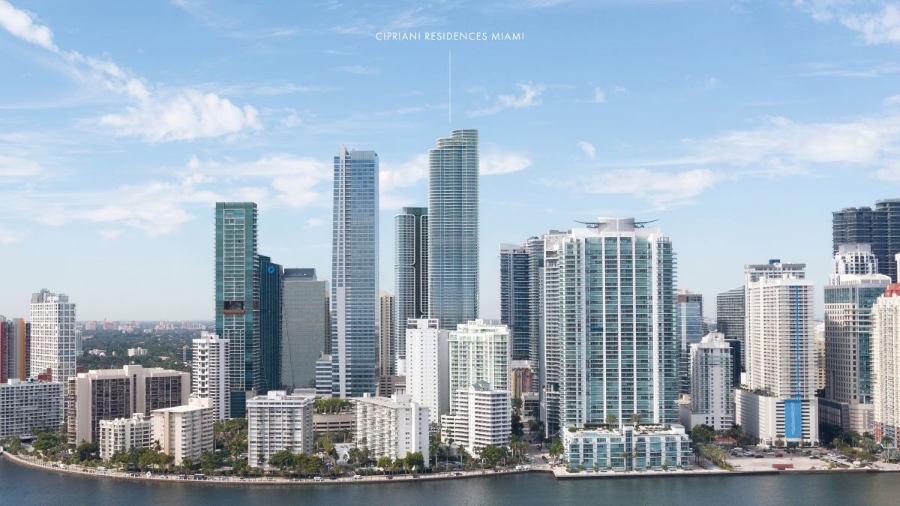 Cipriani Residences Brickell Miami exterior rendering Arquitectonica