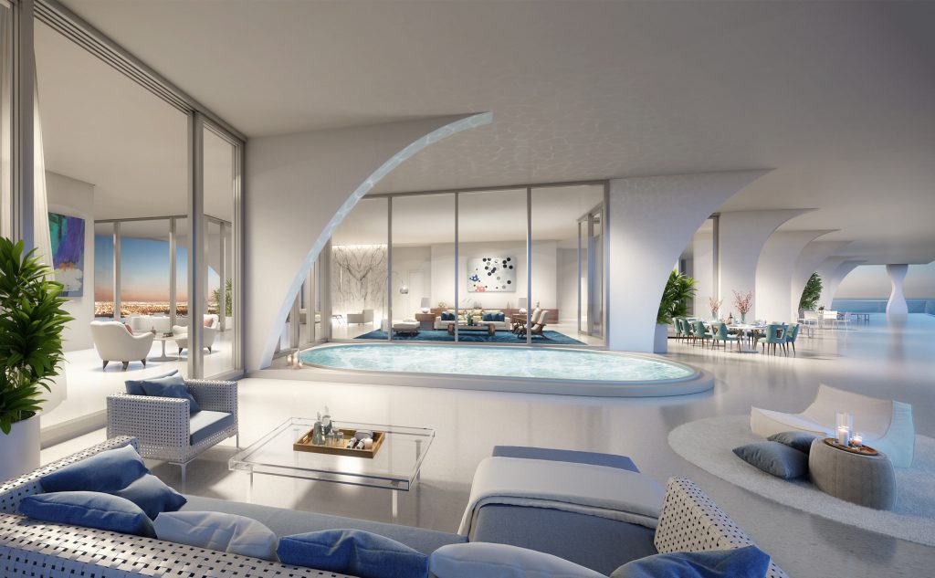 Jade Signature Miami floor plan oversized terrace ocean view