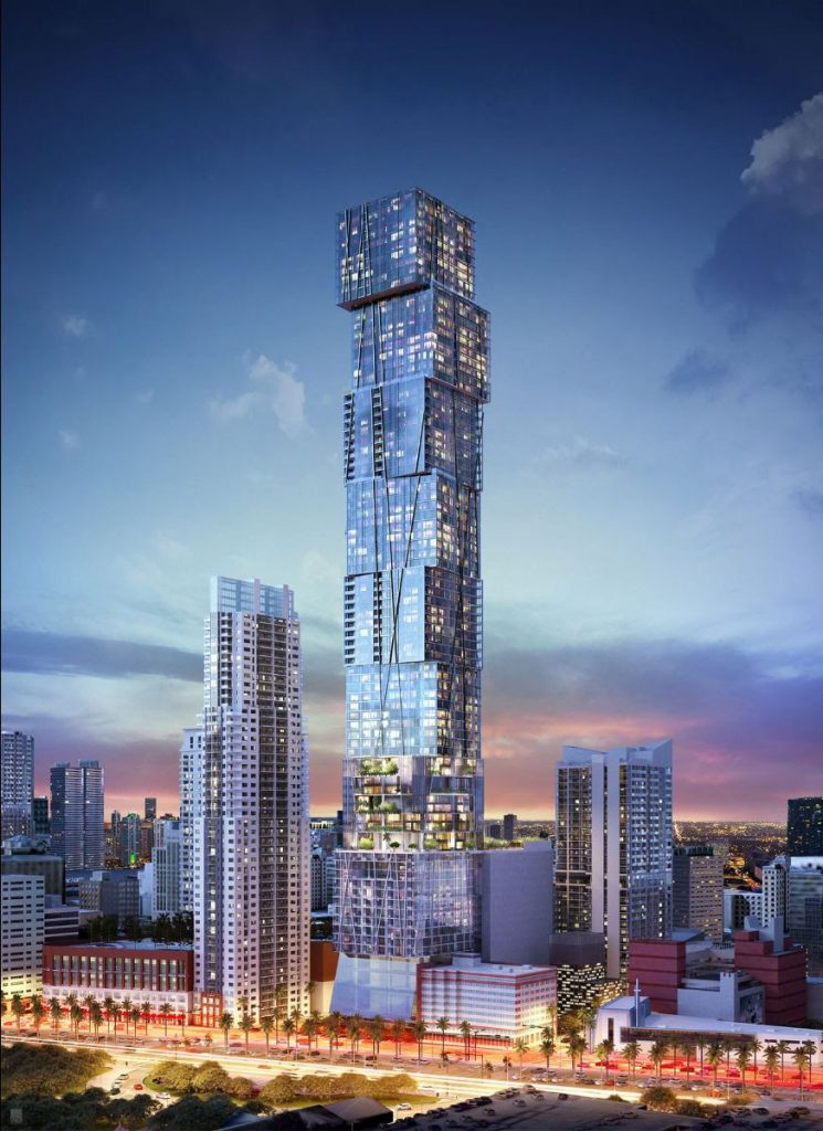 Waldorf Astoria Residences Miami supertall tower rendering