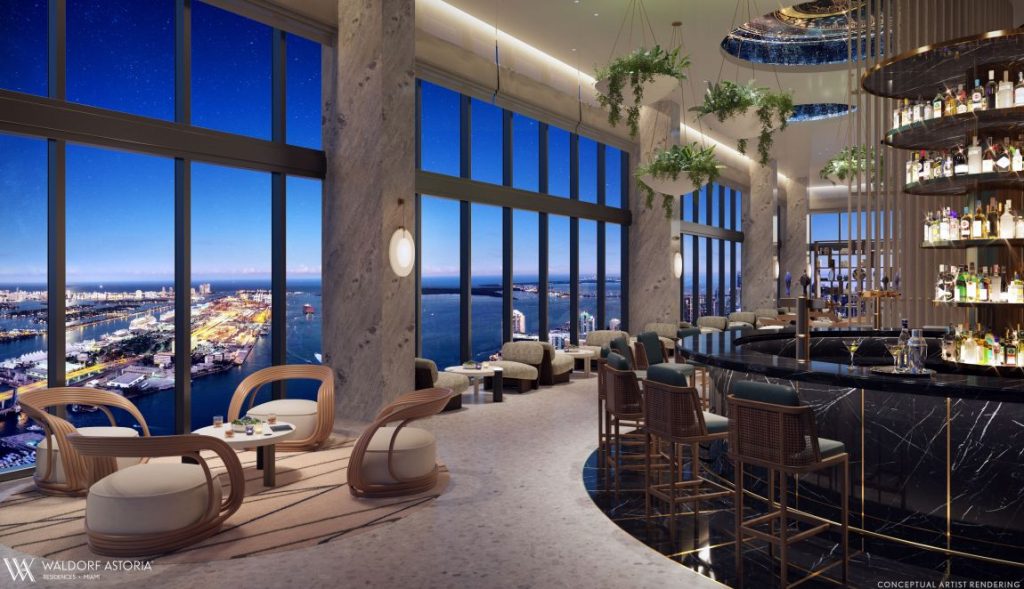 Waldorf Astoria Miami Bar Lounge