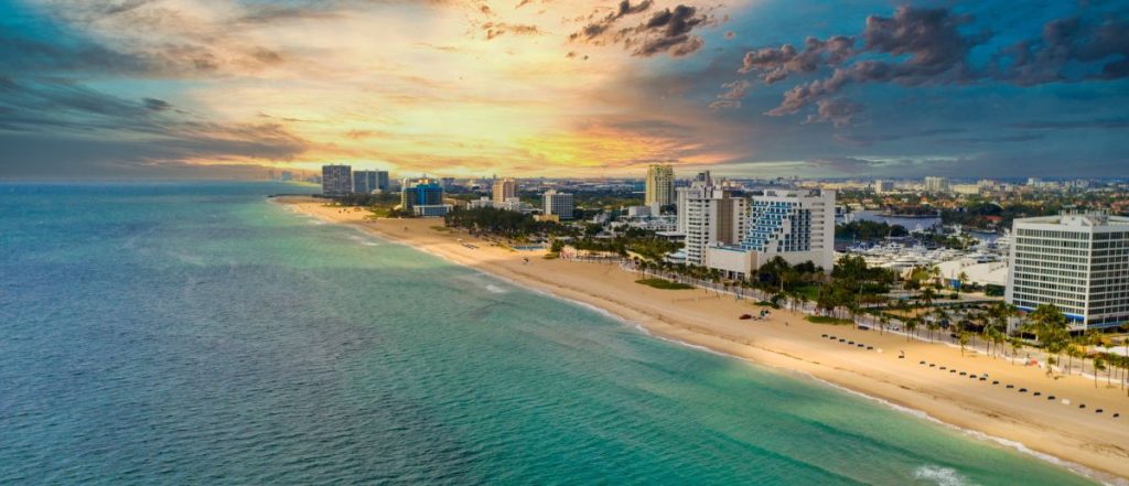 Aerial Skyline of Fort Lauderdale Beach