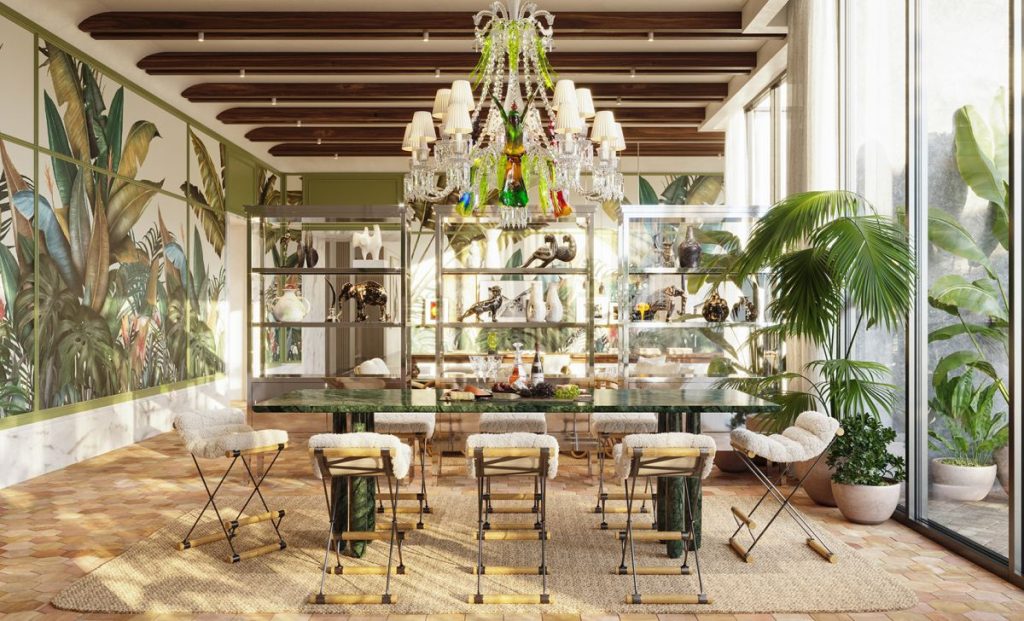 Baccarat Residences Miami River wine tasting room