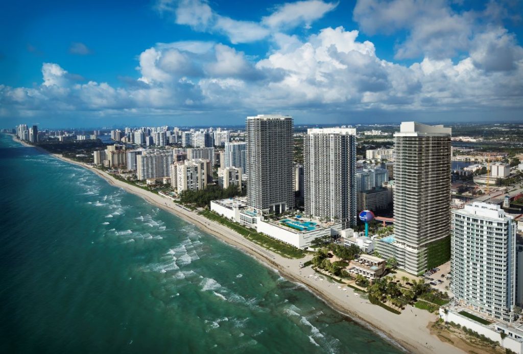 Hollywood Florida Coastline 2000 Ocean Condos