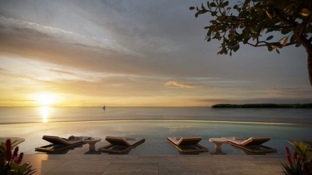 Mandarin Oriental Residences amenity podium pool Brickell Key