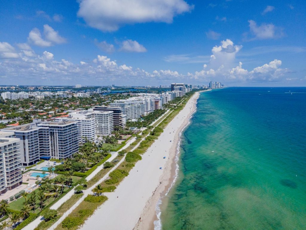 Surfside luxury real estate market 2026 Collins Avenue aerial
