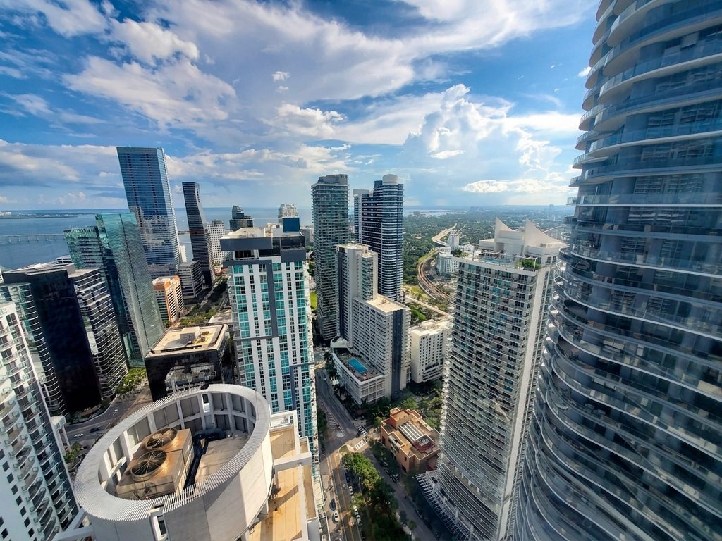 Brickell Miami Skyline Views facing South