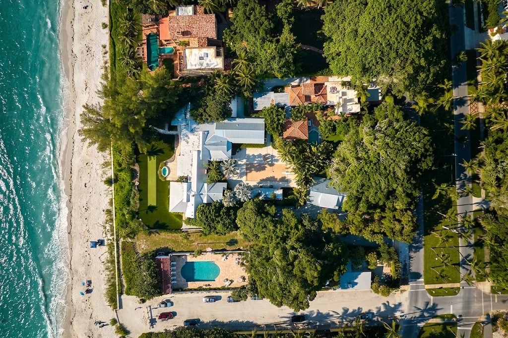 Oceanfront single-family homes on Ocean Drive, Golden Beach