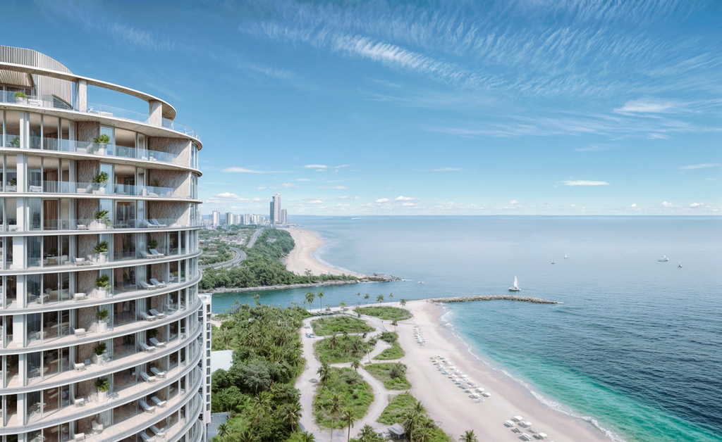 Rivage oceanfront condominium tower in Bal Harbour completed in 2029