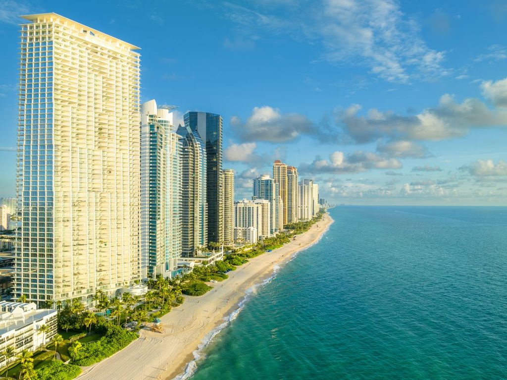 Sunny Isles Beach Oceanfront Condo Towers Skyline
